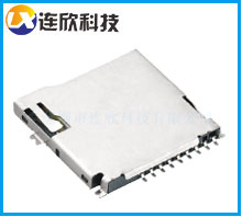 廠家供應TF卡座PUSH 優(yōu)質(zhì)TF外焊自彈式卡座批量現(xiàn)貨